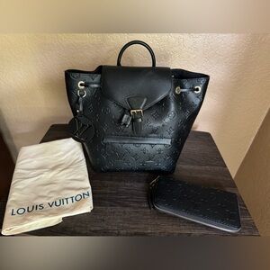 DH Gate Faux Louis Vuitton Backpack Purse & Matching Wallet